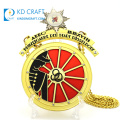 Manufacturer custom metal 3D enamel fantasy sword eagle award sports army sheriff star military medal with short ribbon